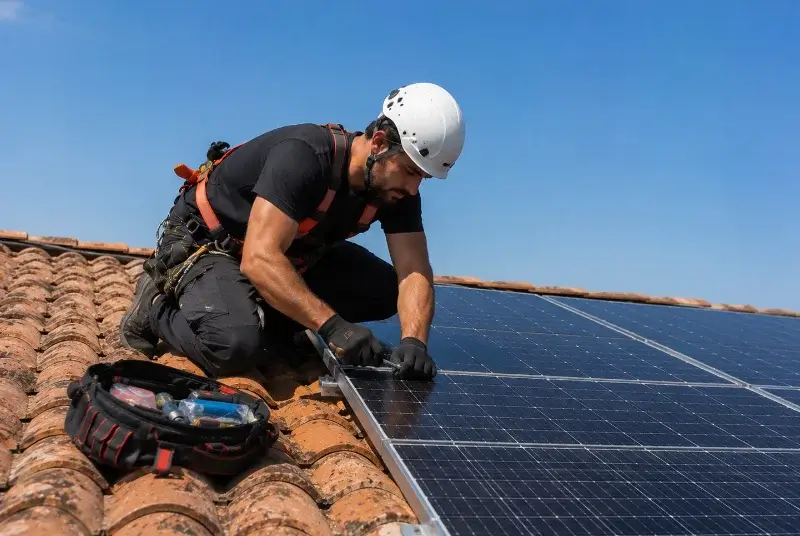 Maintenance et monitoring de panneaux solaires à Verdalle