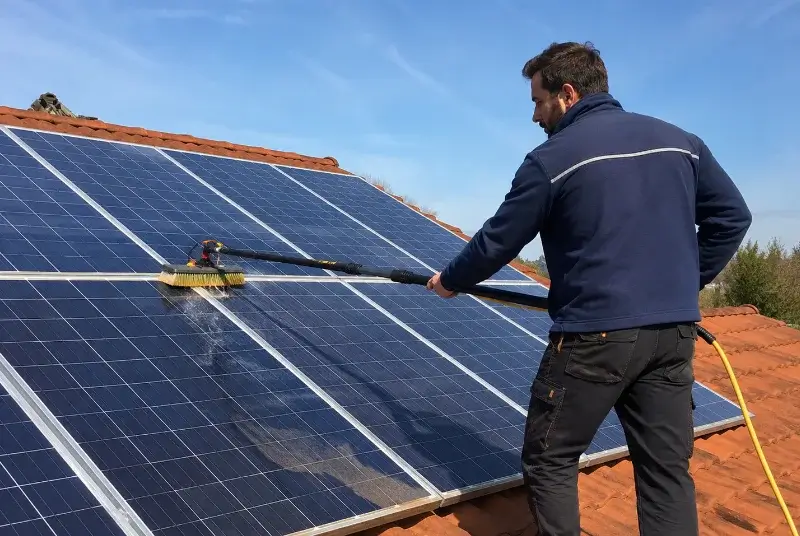 Nettoyage et entretien de panneaux solaires à Verdalle